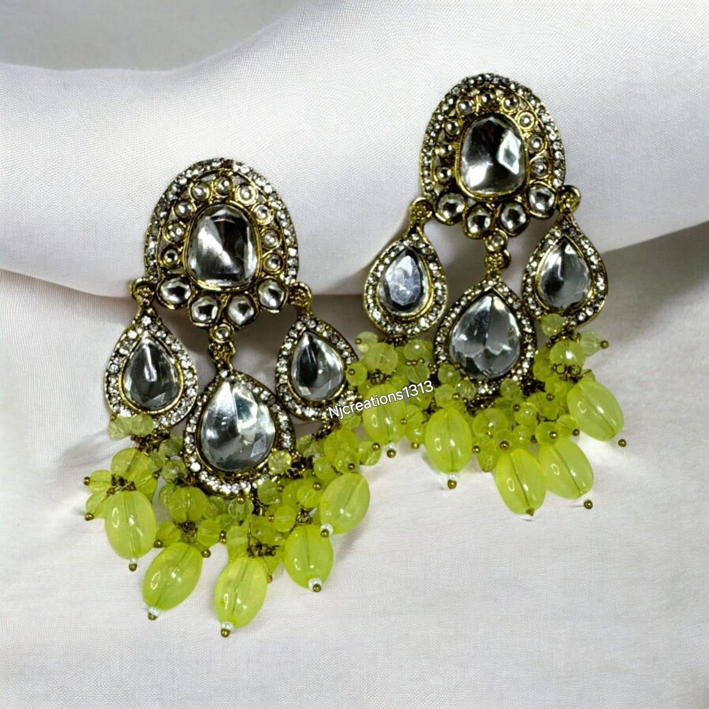Kundan Chand Bali Detailed with Mint