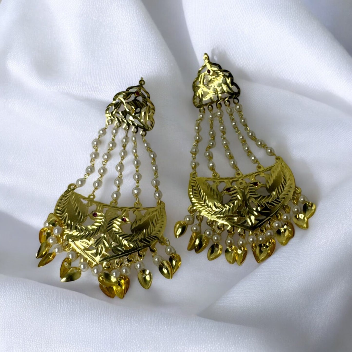 Antique Look Jaggo Dangle Earrings