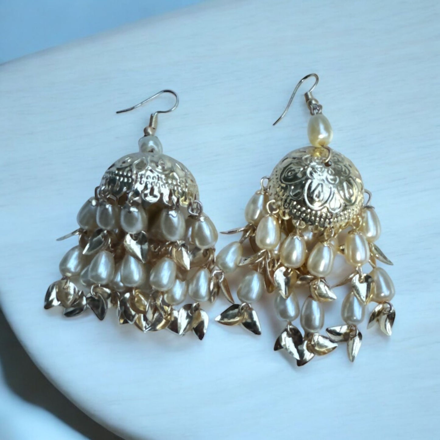 Gold Look Jaggo Jhumki Earrings