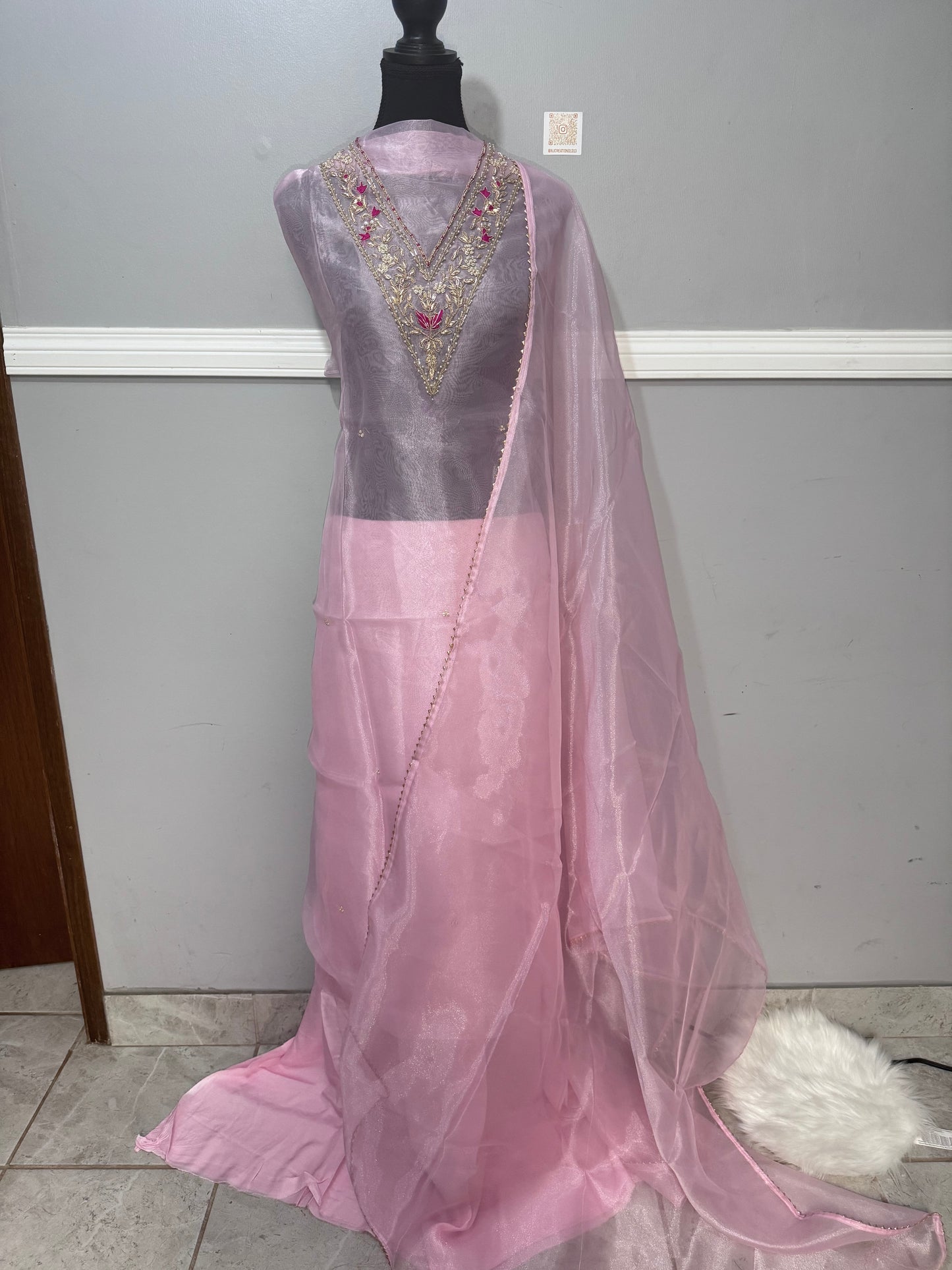 Light Pink Unstitched Suit