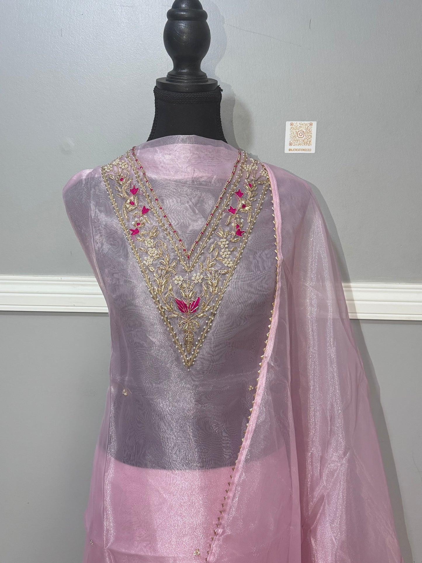 Light Pink Unstitched Suit