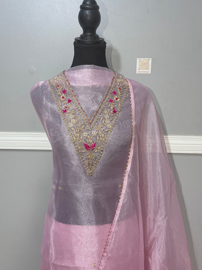 Light Pink Unstitched Suit
