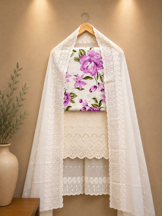 Onion flower cotton suit