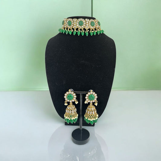 Green Choker set