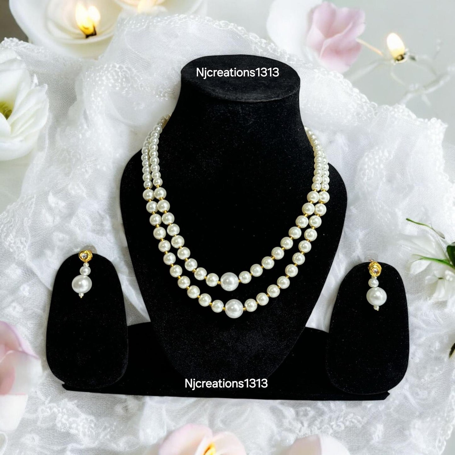 Pearl Double Layered Necklace