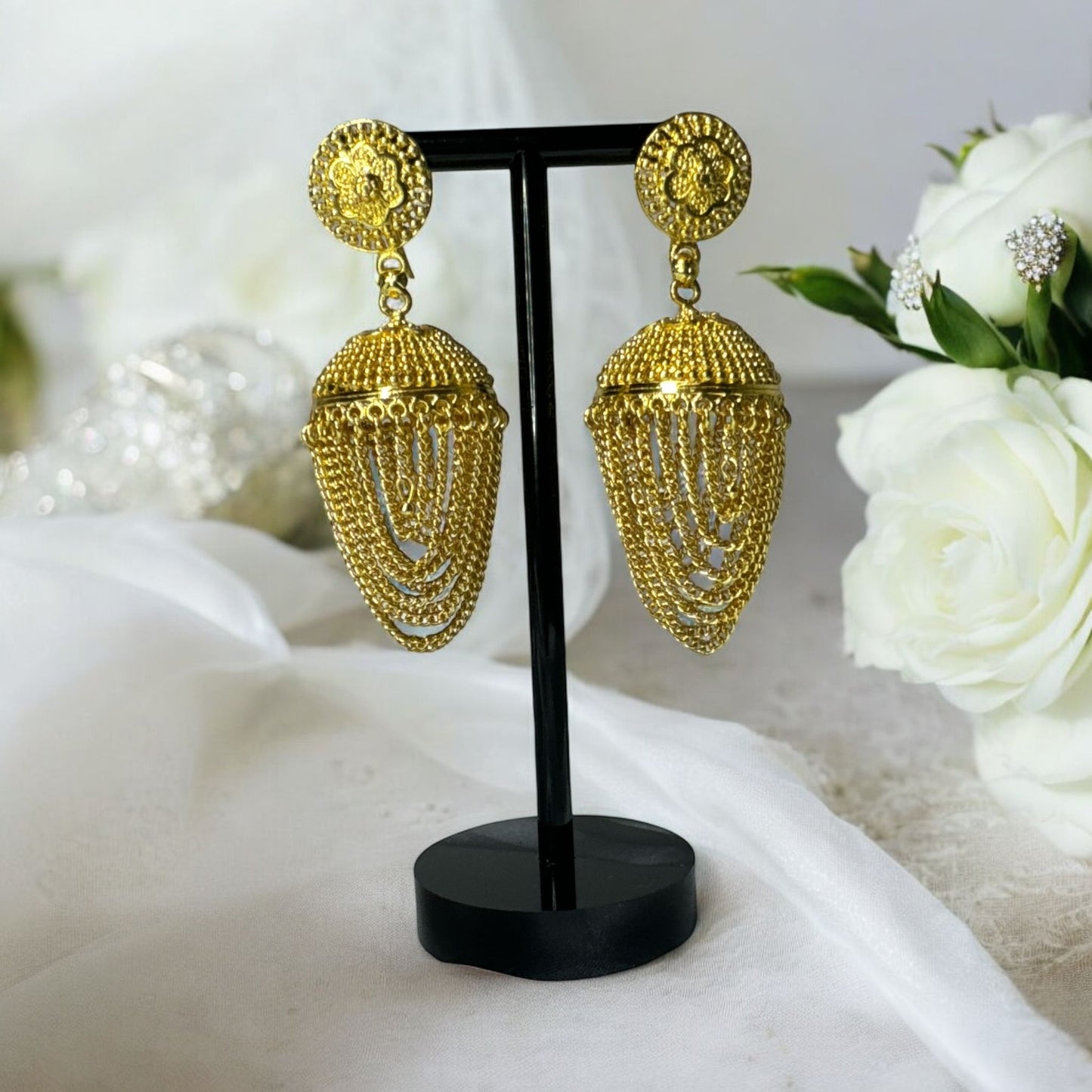 Real Gold Look Dangle Jhumki