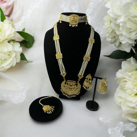 Gold Look Rani Haar Set  in Jadau
