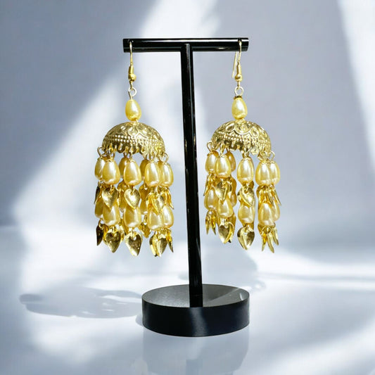 Gold Look Jaggo Jhumki Earrings
