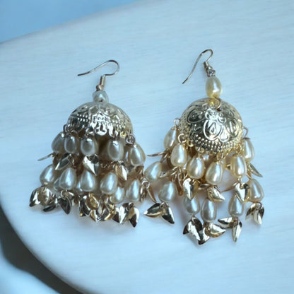 Gold Look Jaggo Jhumki Earrings