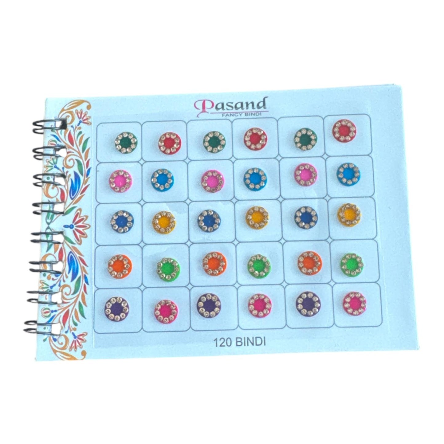 Booklet of 120 Colorful Bindi