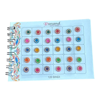 Booklet of 120 Colorful Bindi