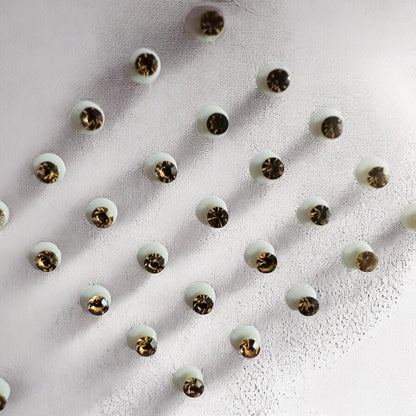 Very Small Golden Bindi in Stone