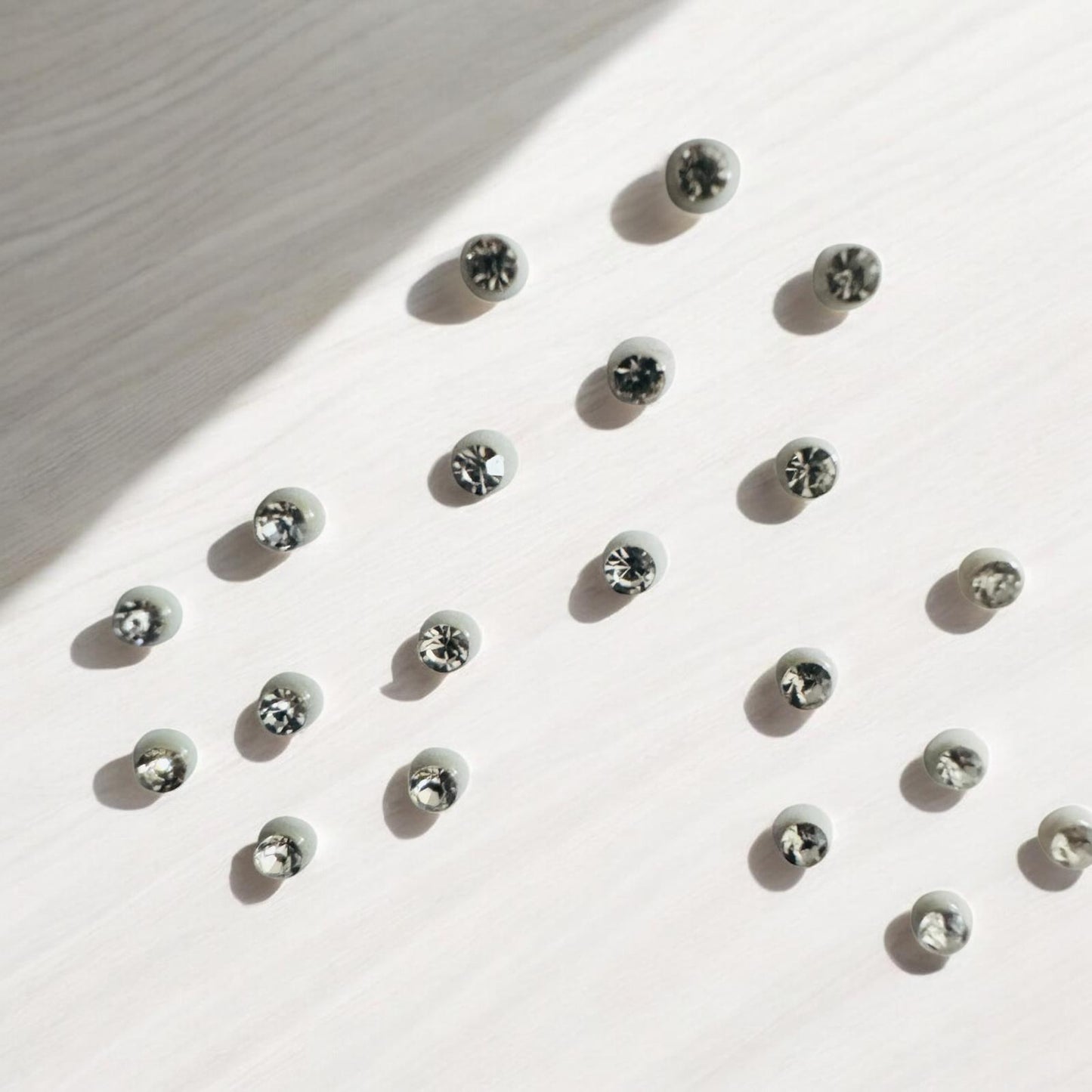 Very Small Silver Stone Bindi Pack