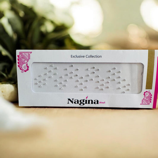 Very Small Silver Stone Bindi Pack