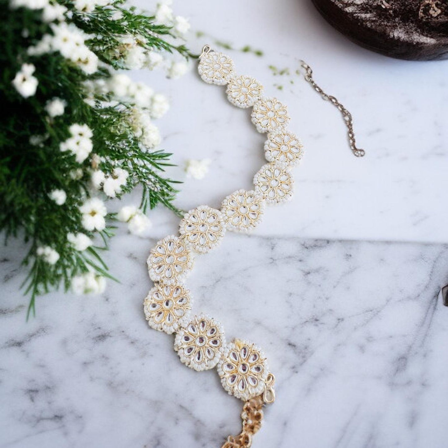 Flower Style Matha-Patti