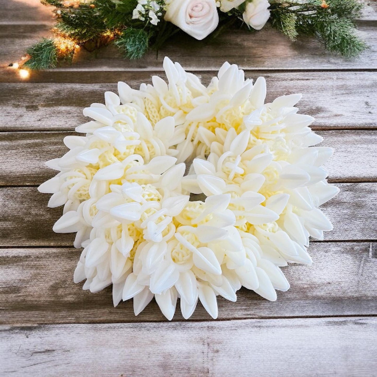 Gajra Style Scrunchie – Floral Elegance for Every Occasion